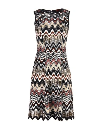 Shop Missoni Short Dress In Cocoa