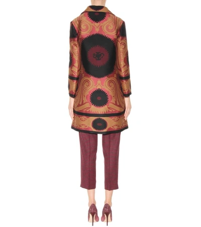 Shop Etro Printed Wool-blend Jacquard Coat