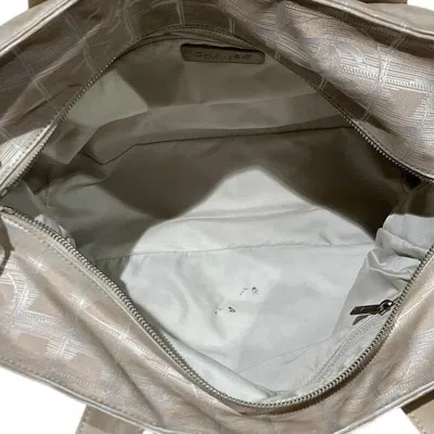 Pre-owned Chanel Beige Nylon Canvas Leather Tote Bag ()