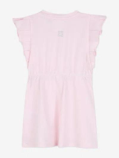 Givenchy Baby Girls Glitter Logo Jersey Dress In Pink