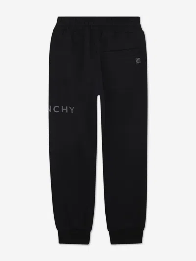 Givenchy Kids Logo Print Joggers In Black