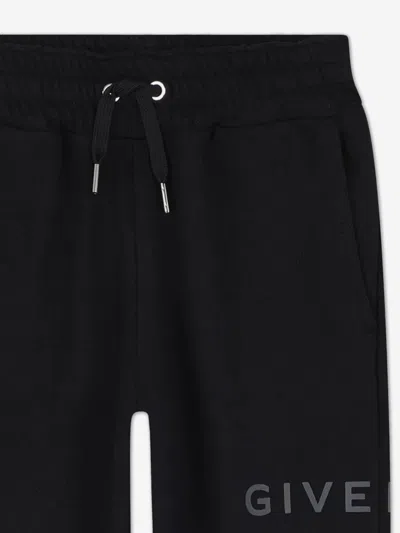 Givenchy Kids Logo Print Joggers In Black