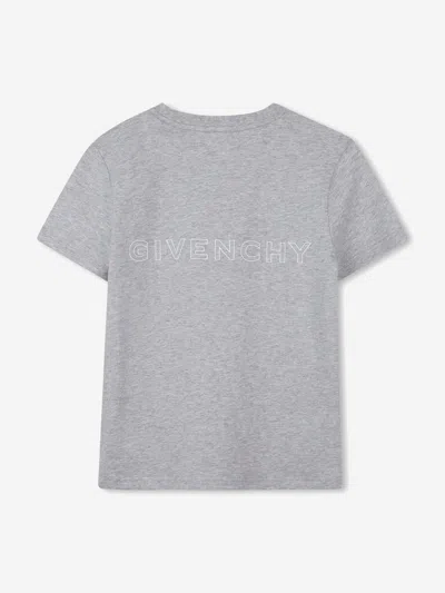 Givenchy Boys Logo T-shirt In Grey