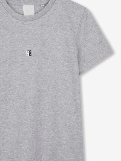 Givenchy Boys Logo T-shirt In Grey