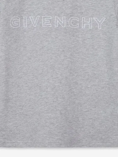 Givenchy Boys Logo T-shirt In Grey