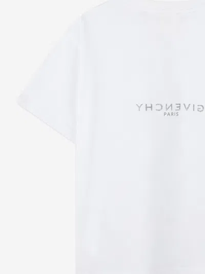 Givenchy Boys Logo Print T-shirt In White