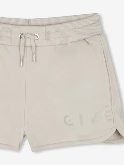 Givenchy Logo Shorts In Beige