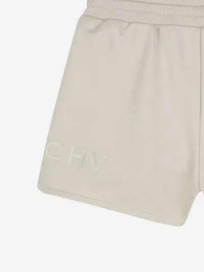 Givenchy Logo Shorts In Beige