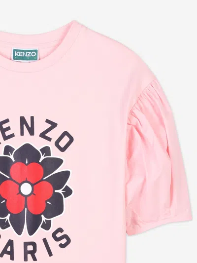 Kenzo Girls Boke Flower Dress In Pink