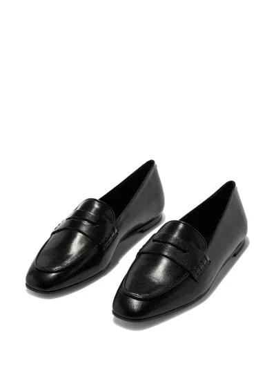 Aeyde Leather Penny Strap Loafers Rubber Sole