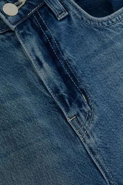 L Agence Quincy Wide-leg Jean In Blue