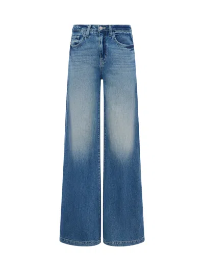L Agence Quincy Wide-leg Jean In Blue