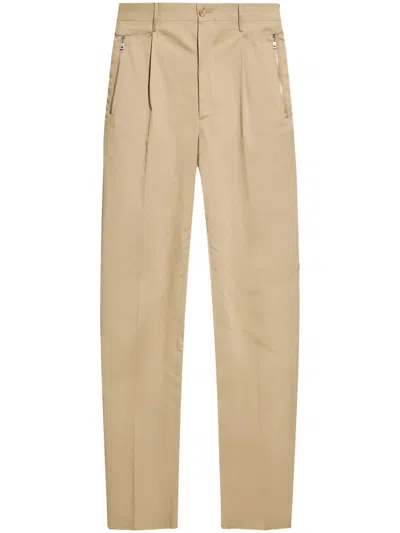 Etro Carrot Leg Trousers W Zipped Pockets
