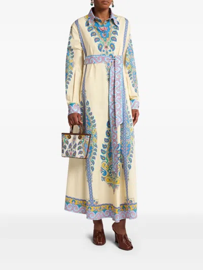 Etro Shirtdress With Paisley Print
