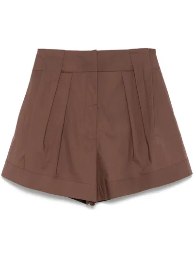 Federica Tosi Tailored Pleated Shorts With Belt Loops