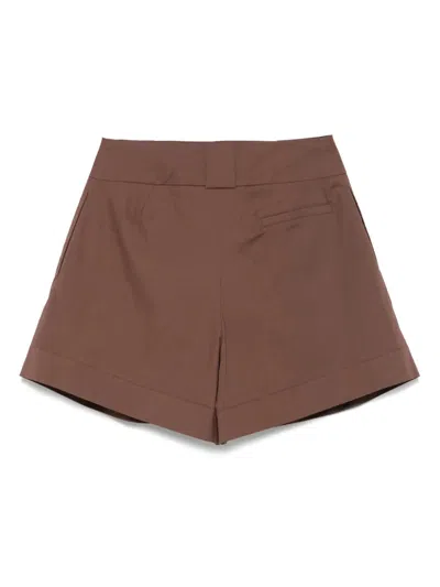 Federica Tosi Tailored Pleated Shorts With Belt Loops
