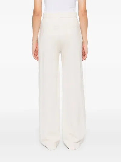 Forte Forte Viscose Wool Slub Flat Front Pants