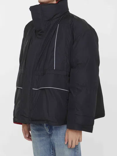 Balenciaga Men  Wrap Parka In Black