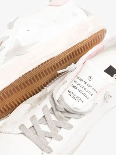 Golden Goose Super-star Used-effect Leather Sneakers With Suede Profiles