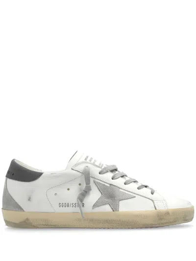 Golden Goose White Low Top Sneakers With Star Patch