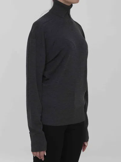 Burberry Wool Jumper In Gray