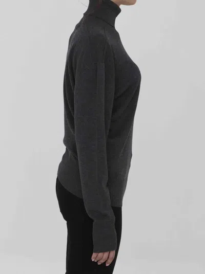 Burberry Wool Jumper In Gray