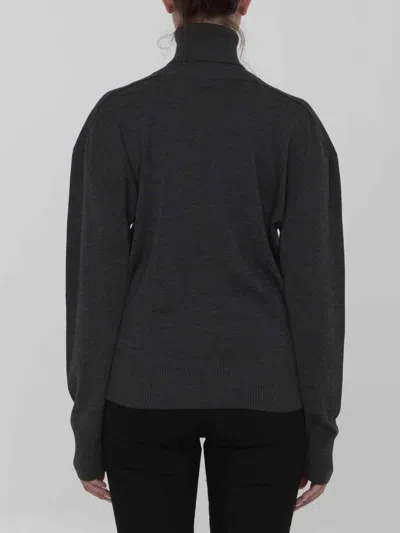 Burberry Wool Jumper In Gray