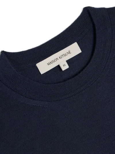 Shop Maison Kitsuné Maison Kitsune' Baby Fox Wool Jumper