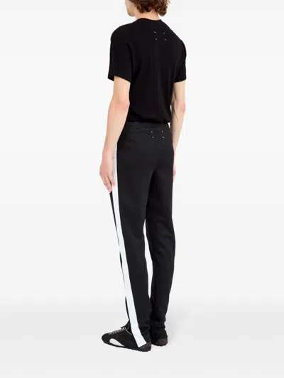 Maison Margiela Cotton Blend Trousers With Stripe Detailing