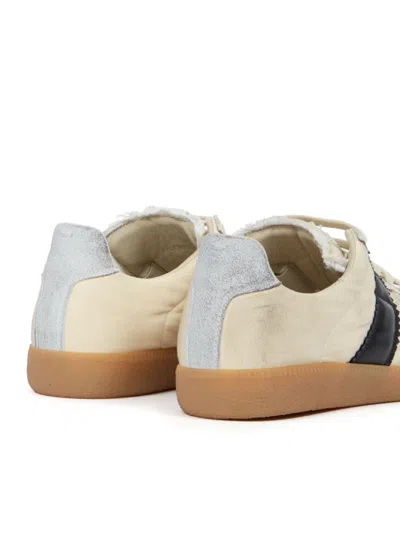 Maison Margiela Replica Leather And Suede-trimmed Twill Sneakers