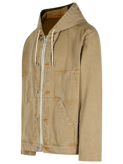 791 Beige Denim Sweatshirt In Beige