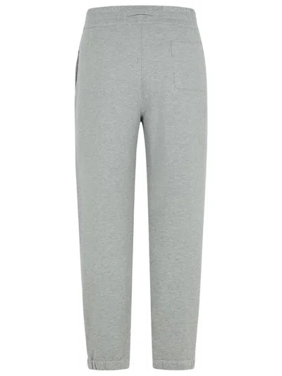 Zegna Logo-embossed Cotton Track Pants In Grey
