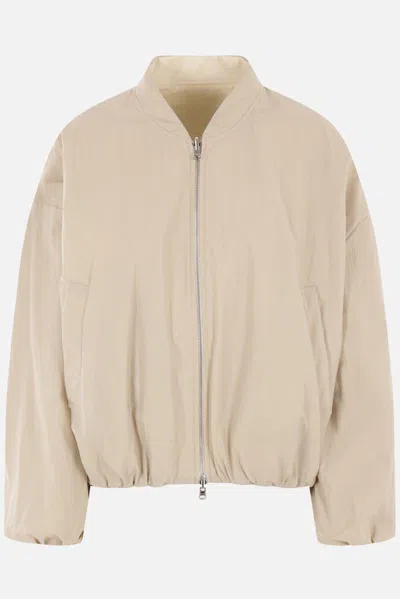 Arma Nova Reversible Bomber Jacket In Beige
