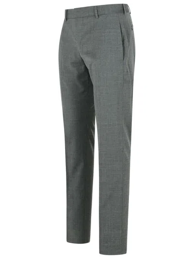 Pt Torino 'epsilo' Grey Polyester Blend Pants In Grey
