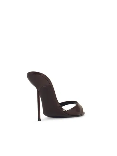 Paris Texas Slip-on High-heeled Sandals In Brown