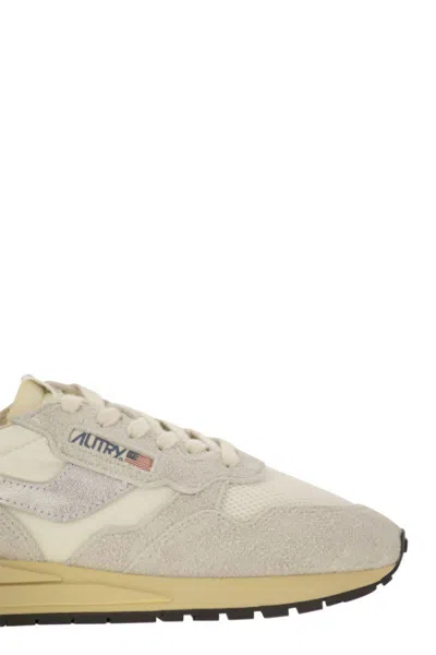 Autry Sneakers Reelwind Low White/silver In Grey/silver