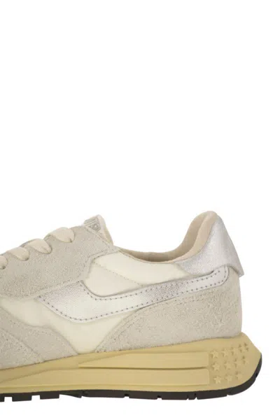 Autry Sneakers Reelwind Low White/silver In Grey/silver