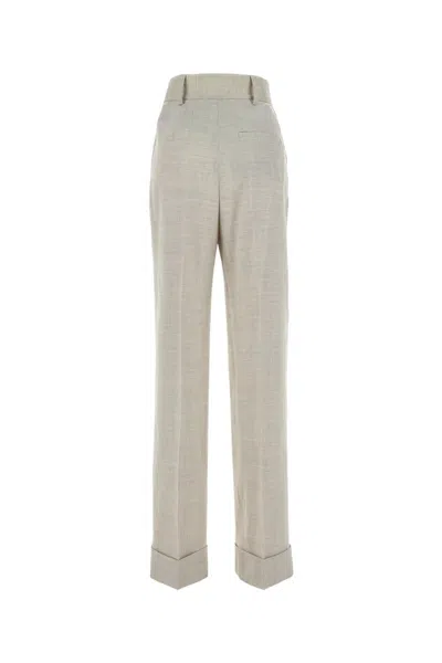 Philosophy Di Lorenzo Serafini Melange Sand Stretch Wool Blend Pant In Fantasywhite