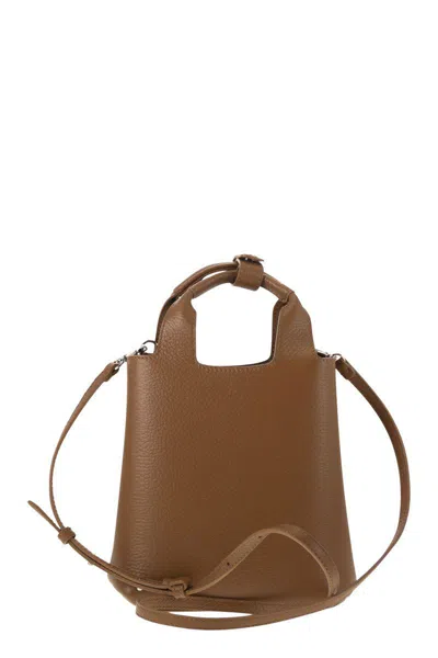 Hogan Shopping Mini H-bag In Brown
