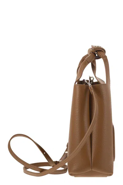 Hogan Shopping Mini H-bag In Brown