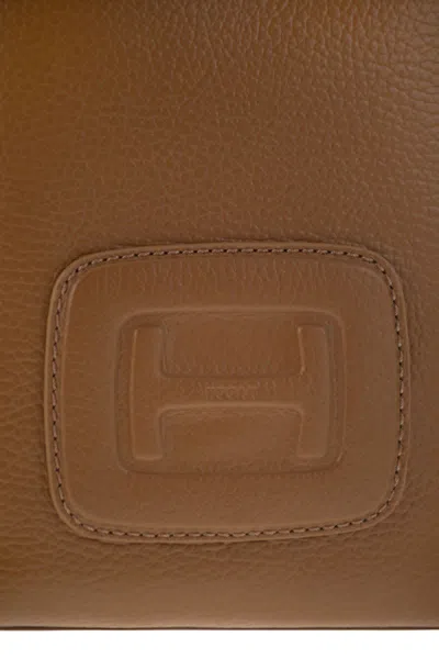 Hogan Shopping Mini H-bag In Brown