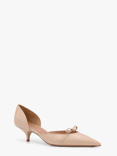 Ferragamo Women  Beige Pumps In Cream