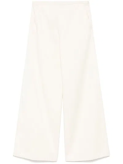 Forte Forte Twill Straight-leg Trousers In Multicolor