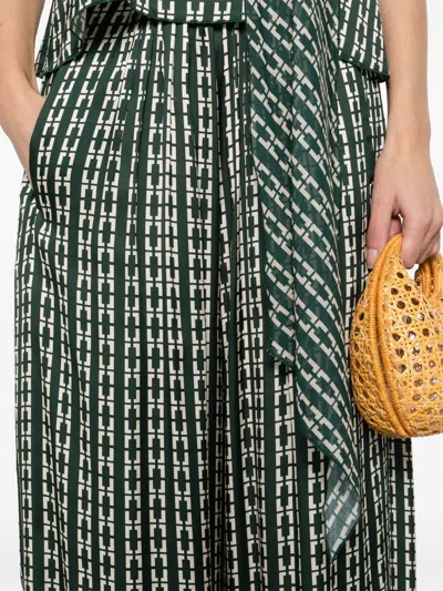 Forte Forte Printed Ecoviscose Satin Relaxed Palazzo Pants In Multicolor