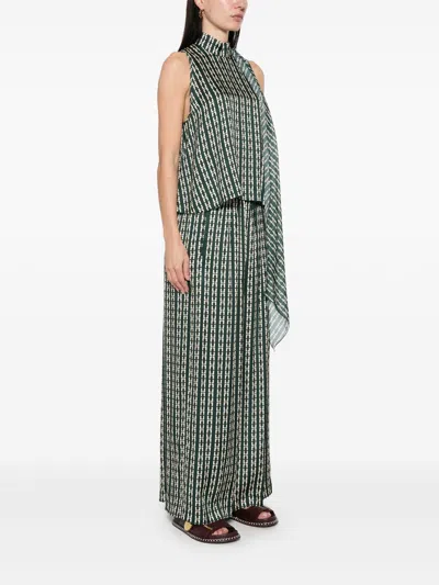 Forte Forte Geometric-print Top In Multicolor