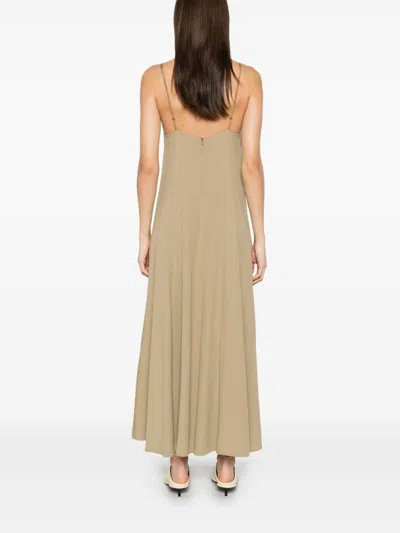 Forte Forte Envers Satin Midi Slip Dress In Multicolor