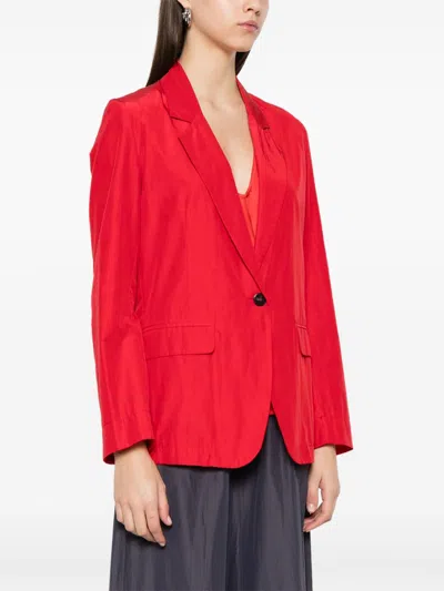 Shop Forte Forte Women Single-breasted Blazer Jacket In Multicolor
