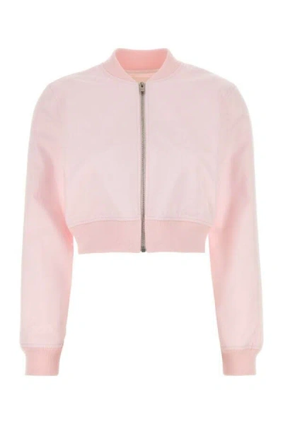 Givenchy Cropped Cotton Bomber Jacket In Multicolor
