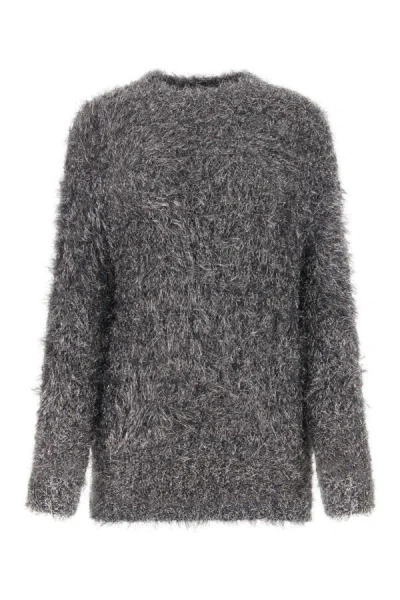Isabel Marant Silver Nylon Blend Wayne Sweater In Silver