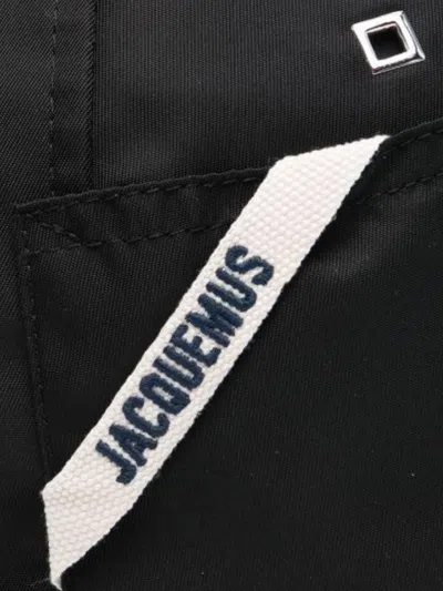 Jacquemus Men La Casquette Ovalie In Black
